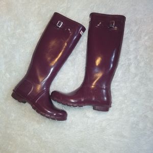 Tall hunter rain boots